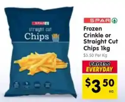 Spar Frozen Crinkle or Straight Cut Chips offer