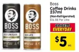 Spar Boss Coffee Drinks offer