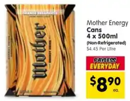Spar Mother Energy Cans offer
