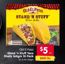 Spar Old El Paso Stand 'n Stuff Taco Shells offer