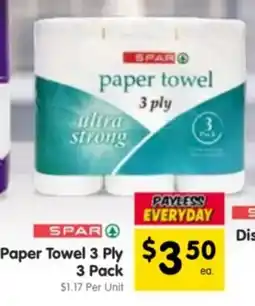 Spar Paper Towel 3 Ply offer