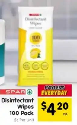 Spar Disinfectant Wipes offer