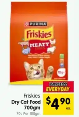Spar Friskies Dry Cat Food offer