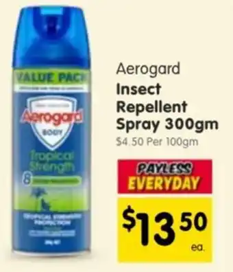Spar Aerogard Insect Repellent Spray offer