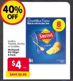 Spar Smith's, Twisties, Doritos or Sunbites offer