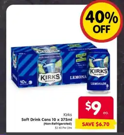 Spar Kirks Soft Drink Cans offer