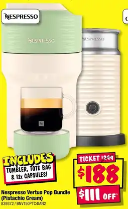 JB Hi-Fi Nespresso Vertuo Pop Bundle (Pistachio Cream) offer
