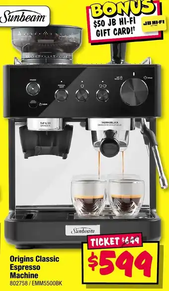 Origins Classic Espresso Machine