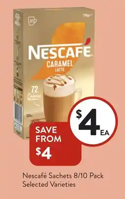 Foodworks Nescafé Sachets Selected Varieties offer