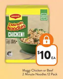 Foodworks Maggi Chicken or Beef 2 Minute Noodles offer