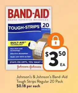 Foodworks Johnson's & Johnson's Band-Aid Tough Strips Regular offer