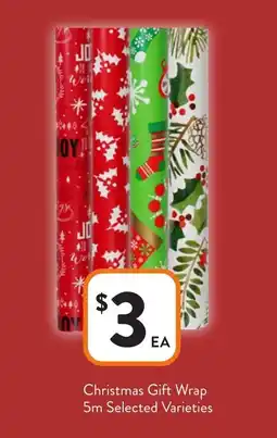 Foodworks Christmas Gift Wrap Selected Varieties offer