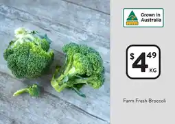 Foodworks Farm Fresh Broccoli offer