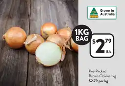 Foodworks Pre-Packed Brown Onions offer