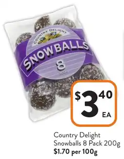 Foodworks Country Delight Snowballs offer