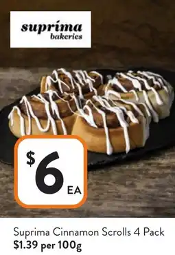 Foodworks Suprima Cinnamon Scrolls offer