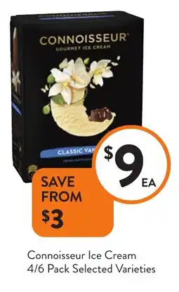 Foodworks Connoisseur Ice Cream Selected Varieties offer