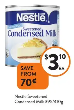 Foodworks Nestlé Sweetened Condensed Milk offer