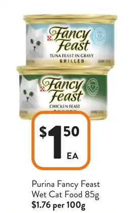 Foodworks Purina Fancy Feast Wet Cat Food offer