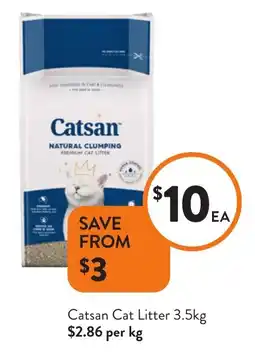Foodworks Catsan Cat Litter offer