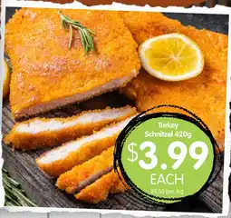 Spudshed Turkey Schnitzel offer