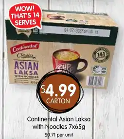 Spudshed Continental Asian Laksa with Noodles offer