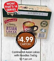 Spudshed Continental Asian Laksa with Noodles offer