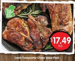 Spudshed Lamb Forequarter Chops Value Pack offer