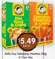 Spudshed Airfry Guy Takeaway Varieties offer
