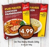 Spudshed On The Menu Meals offer