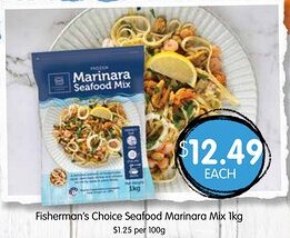 Spudshed Fisherman's Choice Seafood Marinara Mix offer