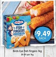 Spudshed Birds Eye Fish Fingers offer