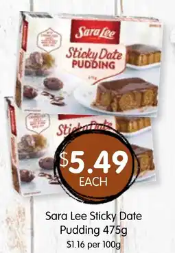 Spudshed Sara Lee Sticky Date Pudding offer