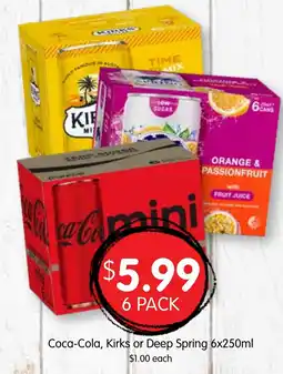 Spudshed Coca-Cola, Kirks or Deep Spring offer