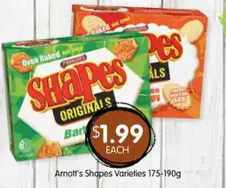 Spudshed Arnott's Shapes Varieties offer