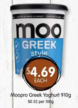 Spudshed Moopro Greek Yoghurt offer