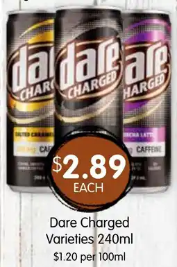 Spudshed Dare Charged Varieties offer