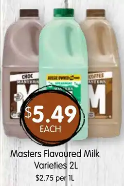 Spudshed Masters Flavoured Milk Varieties offer