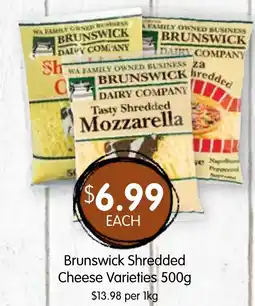 Spudshed Brunswick Shredded Cheese Varieties offer