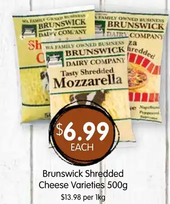 Spudshed Brunswick Shredded Cheese Varieties offer