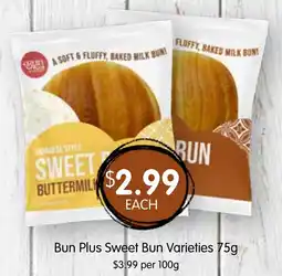 Spudshed Bun Plus Sweet Bun Varieties offer