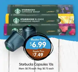 Spudshed Starbucks Capsules 10s offer
