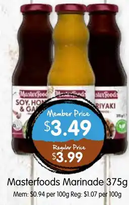 Spudshed Masterfoods Marinade offer