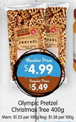 Spudshed Olympic Pretzel Christmas Tree offer