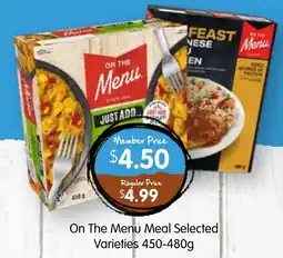 Spudshed On The Menu Meal Selected Varieties offer