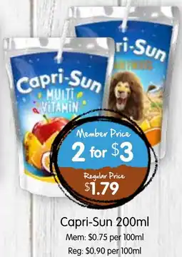 Spudshed Capri-Sun offer