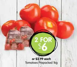 Spudshed Tomatoes Prepacked offer