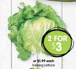 Spudshed Iceberg Lettuce offer