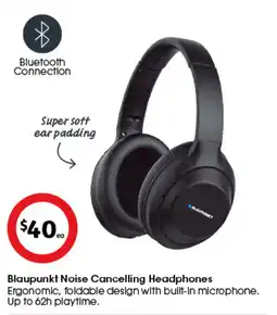 Coles Blaupunkt Noise Cancelling Headphones offer