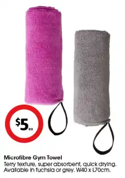 Coles Microfibre Gym Towel offer